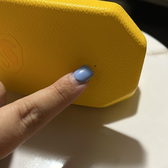 FINAL PRICE SWAROVSKI Hard Case/Yellow Eyeglass Case & Cleaning Cloth - Picture 11 of 15